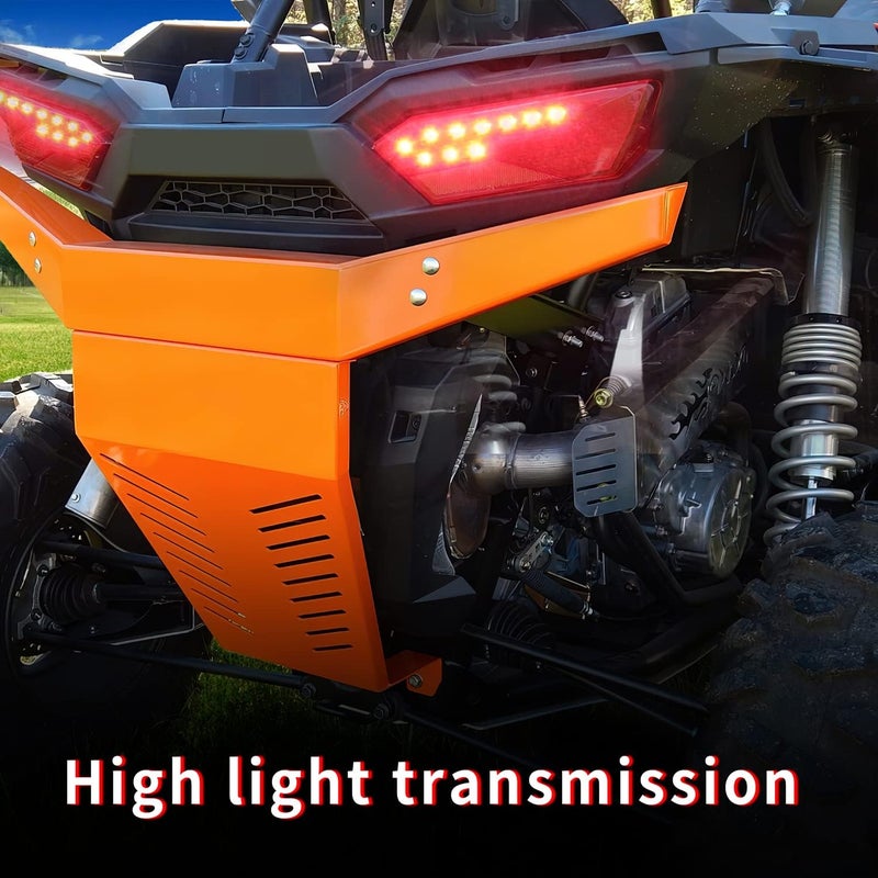 CPOWACE زوج من مصابيح LED الخلفية بديل لمصابيح POLARIS RZR 2014-2016 1000 900 XP 4 TURBO - أحمر - Image 2