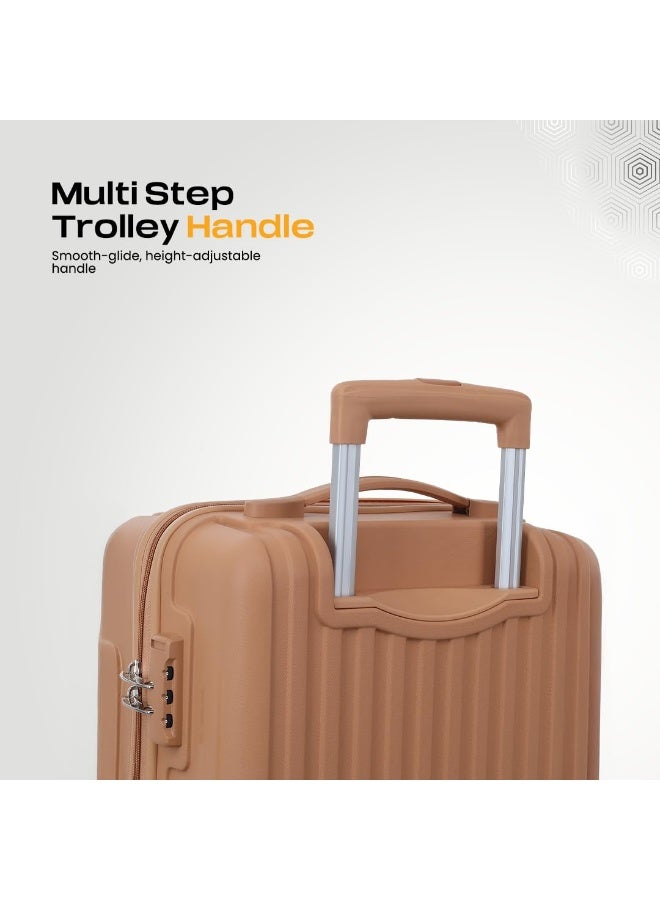 KAMILIANT by American Tourister Savvy Large Check-in Trolley Bag, 80 cm Hard Case PP Suitcase, Orange Pastry - Image 2