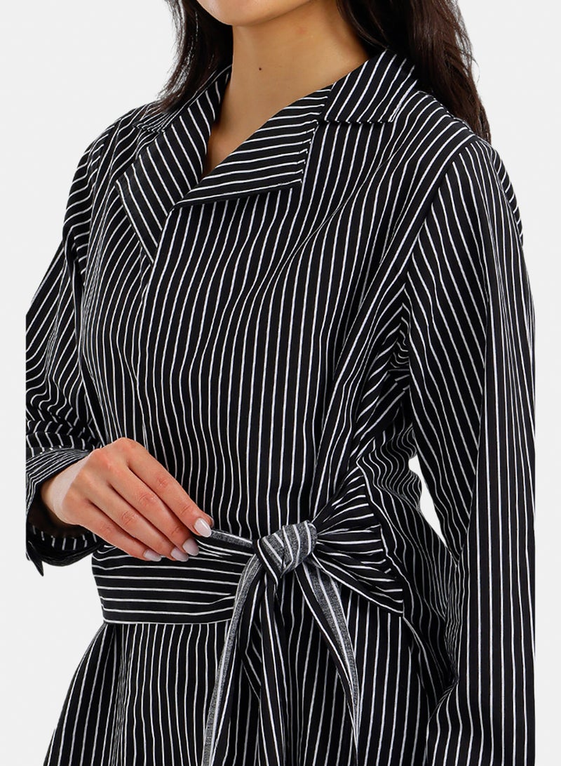 Carina Striped Belted Shirt - Image 5