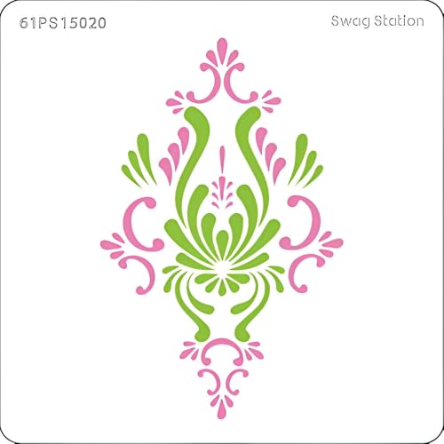 SWAGSTATION Indian Motif 2 Stencils Reusable Painting Template for Art and Craft- 6x6 Inches Mixed Media, Wall Painting, Home Decor, DIY Albums, Card Making and Fabric Painting - Wall Stencil Small - Image 2