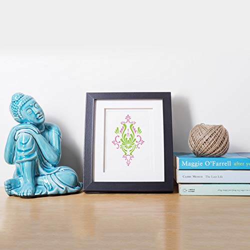 SWAGSTATION Indian Motif 2 Stencils Reusable Painting Template for Art and Craft- 6x6 Inches Mixed Media, Wall Painting, Home Decor, DIY Albums, Card Making and Fabric Painting - Wall Stencil Small - Image 3