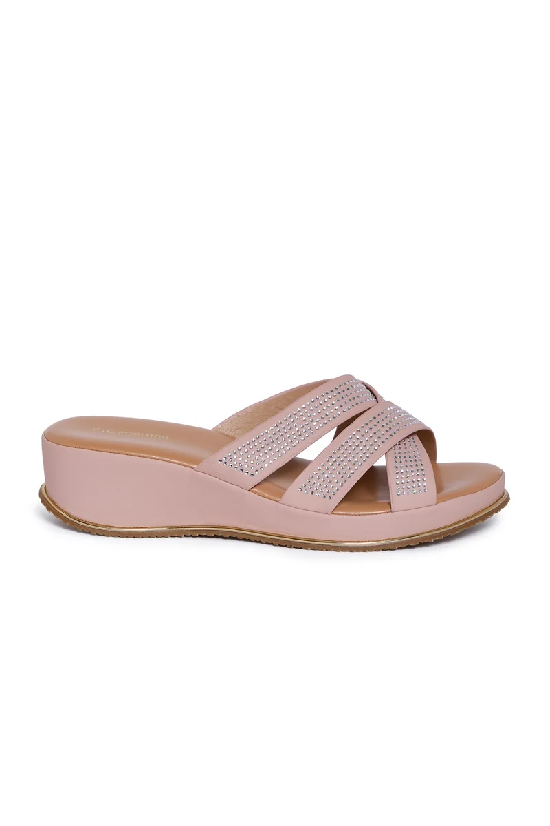 Geoomnii Geoomnii Comfort Slide Sandals for Women – Cushioned Slip-On Casual Sandals for Daily Wear, Home, Travel & Walking