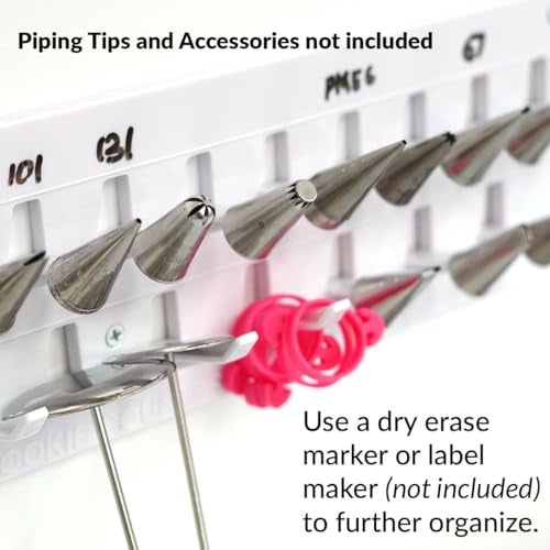 The Cookie Countess Inc The Cookie Countess Wall Mounted Piping Tip Holder Organizer (1) (Piping Tips and accessories not included) - Image 3