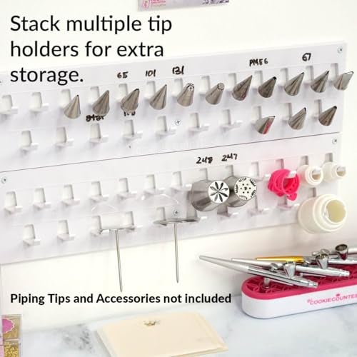 The Cookie Countess Inc The Cookie Countess Wall Mounted Piping Tip Holder Organizer (1) (Piping Tips and accessories not included) - Image 4