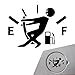 MOXRUQ Funny Fuel Tank Stickers Vinyl Gas Tank Decal Reflective Fuel Lid Decals SelfAdhesive Fuel Gauge Empty Stickers Auto Fuel Tank Cover Sticker Universal Funny Signs Decal for Cars Black - Image 2