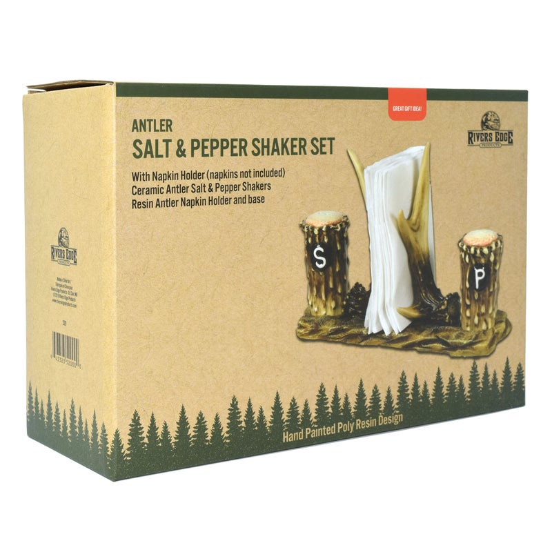 ريفرز إيدج بروداكتس حامل للملح والفلفل وفوط المائدة بتصميم قرن - Image 2