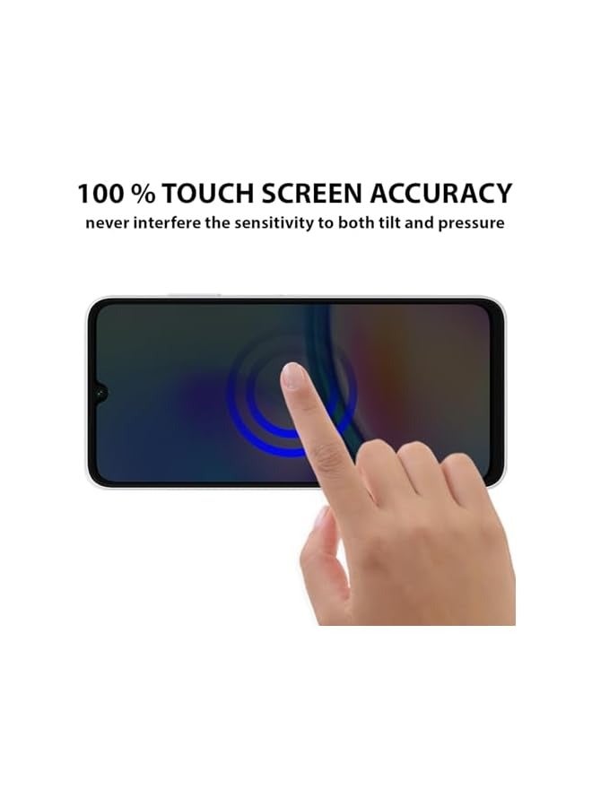 بروماس واقي شاشة متوافق مع هاتف Galaxy A05s / Galaxy A05، زجاج مقسى للخصوصية، [خالي من الفقاعات] [مضاد للوهج] [تغطية كاملة عالية الدقة] لهاتف Galaxy A05s / Galaxy A05 - Image 5