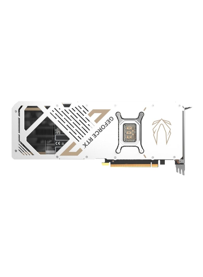 زوتاك بطاقة الرسوميات GAMING GeForce RTX 5070 Ti OC سعة 16 جيجابايت GDDR7، معمارية NVIDIA Blackwell، 8960 نواة CUDA، 2482 ميجاهرتز تعزيز، تبريد IceStorm 3.0، RGB، 3x DP 2.1، HDMI 2.1، PCIe 4.0، ثنائي BIOS، لوحة خلفية معدنية، جاهزة للواقع الافتراضي، دعم 4K و Ray Tracing، إصدار مفرط السرعة، أبيض | ZT-B50710Q2-10P - Image 4