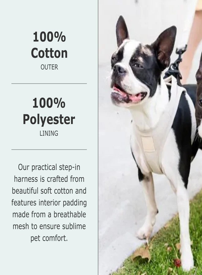 FuzzYard Life Step in Dog Harness | Size M | Stylish Premium Cotton Design in Sandstone Perfect for Everyday Walks - Image 5