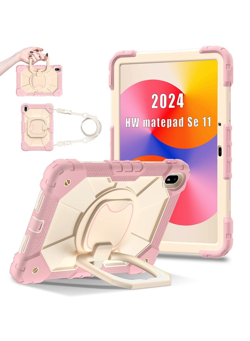 general Case for Huawei MatePad SE 11 Inch (2024),Anti-drop Smart Tablet Cover,Kids-Friendly Protective Cover with 360° Rotatable Carrying Handle Stand & Strap & Pen Holder - Image 2