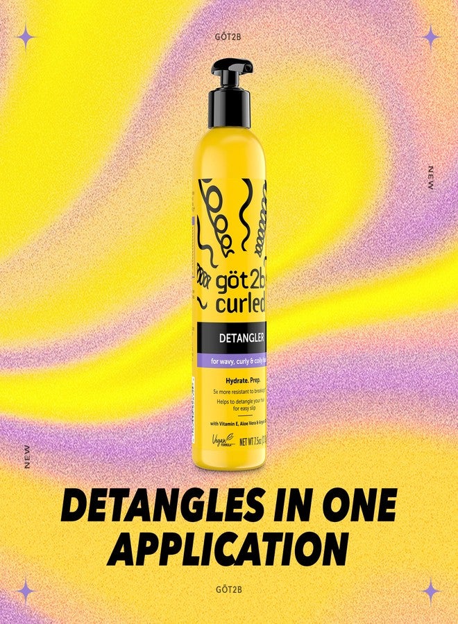 Got2b Curled Detangler, 7.5oz, for all curl types, wavy, curly & coily hair, helps to detangle your hair for easy slip - Image 4