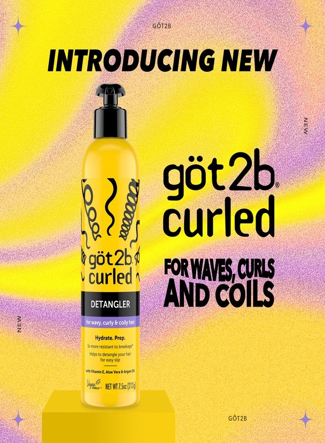 Got2b Curled Detangler, 7.5oz, for all curl types, wavy, curly & coily hair, helps to detangle your hair for easy slip - Image 3