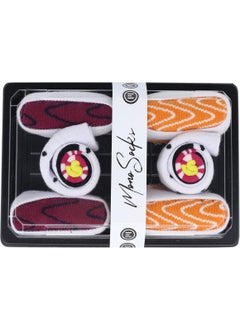 Mono Socks Unisex Colored Roll Maki Set C 3-Piece Sushi Socks  - Image 4