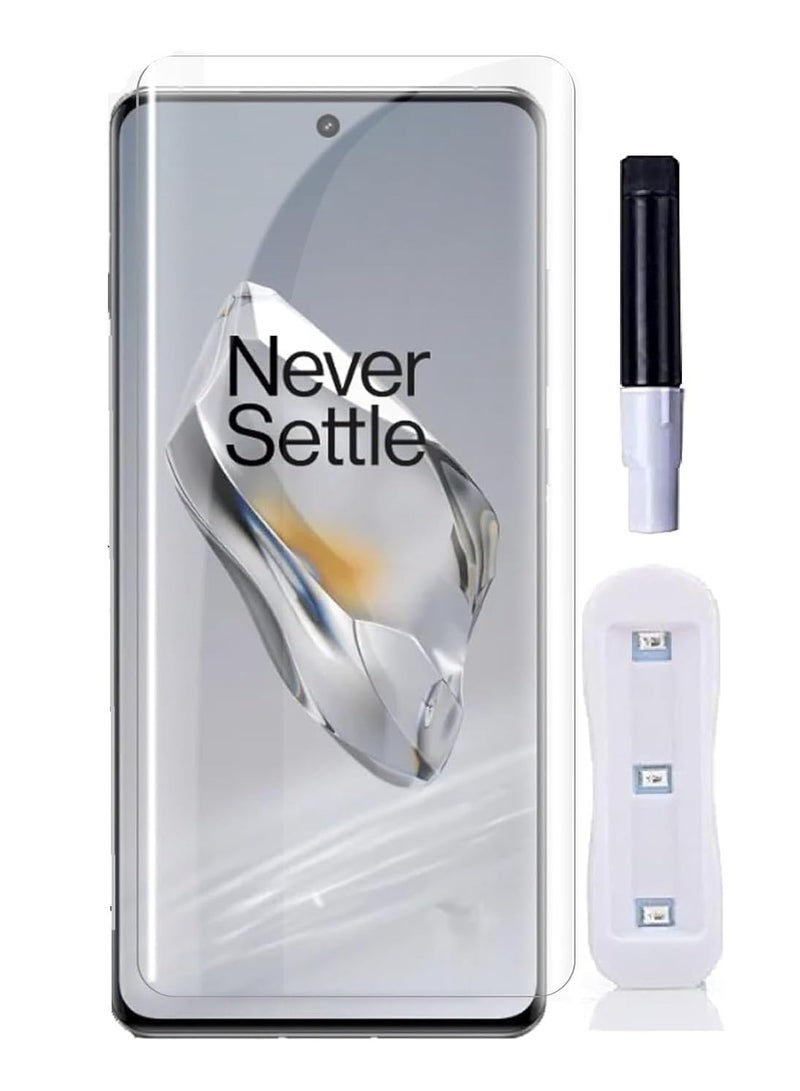 LEDIN Screen Protector for OnePlus 12 UV Tempered Glass, Film HD Screen Saver, 9H Hardness, Bubble-free Screen Replacement Protector Film - Image 1