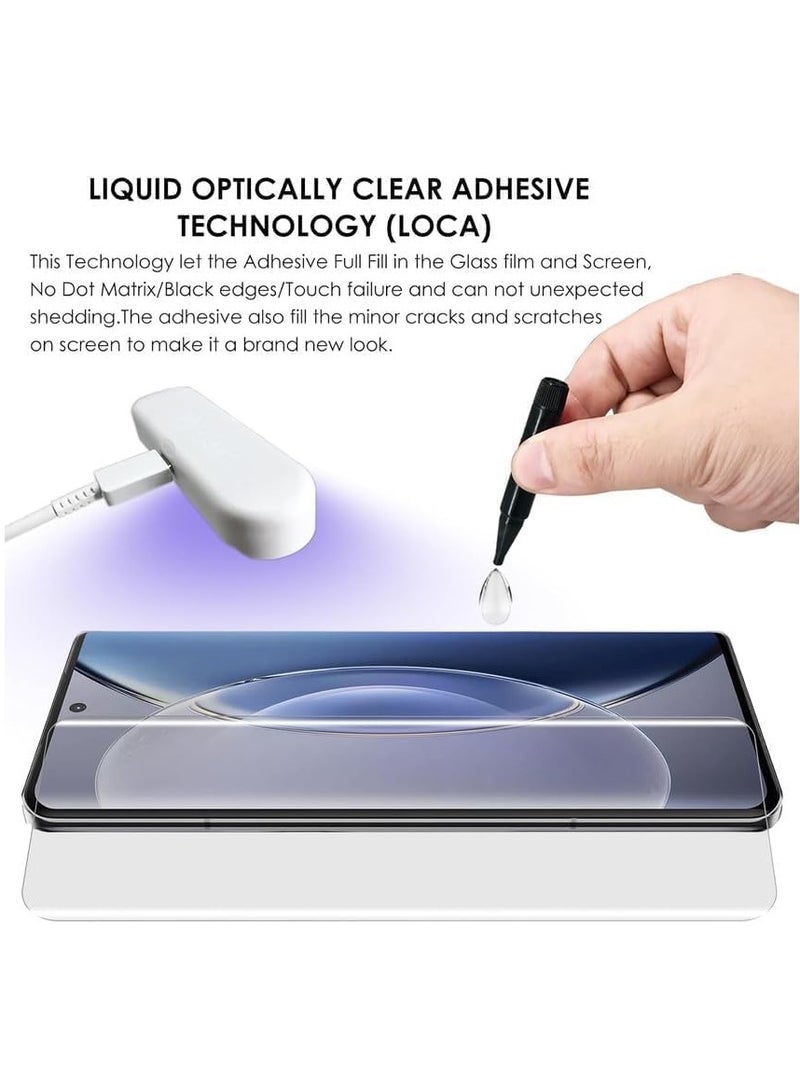LEDIN Screen Protector for OnePlus 12 UV Tempered Glass, Film HD Screen Saver, 9H Hardness, Bubble-free Screen Replacement Protector Film - Image 2