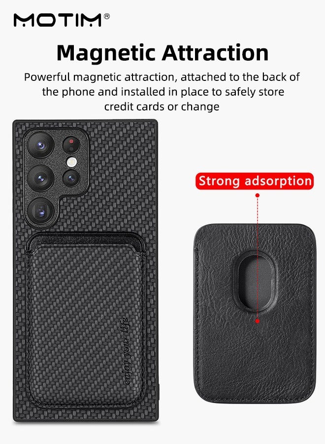 Motim Samsung Galaxy S25 Ultra Magsafe Case with Card Holder, Back Case Cover Compatible With Magsafe, Camera Protection, Shockproof Bumper Case Cover For Samsung Galaxy S25 Ultra  - Image 2