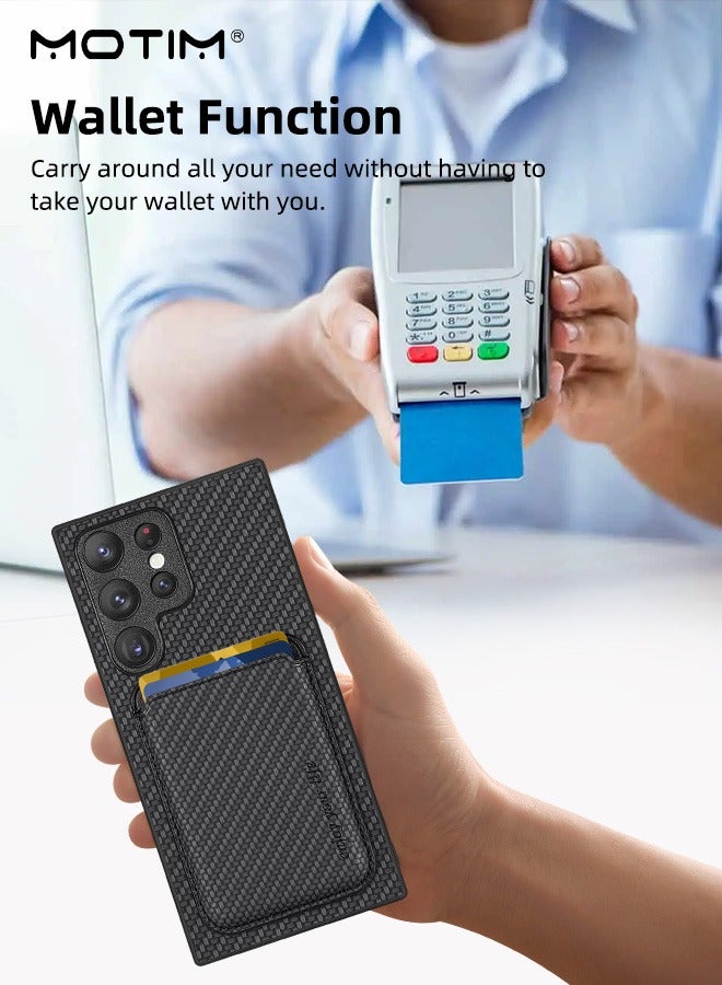 Motim Samsung Galaxy S25 Ultra Magsafe Case with Card Holder, Back Case Cover Compatible With Magsafe, Camera Protection, Shockproof Bumper Case Cover For Samsung Galaxy S25 Ultra  - Image 4