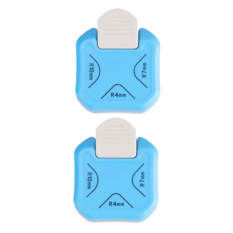 2pcs Decorative Corner Punch Multi Angle Edge Trimmer Round Inverted Corner Punch Craft Paper Cutter Portable and Easy to Use for DIY Projects Scrapbooking Card Making - Image 1