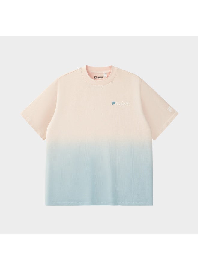 FILA Women'S Fusion Series T-Shirt Ladies Fashion Loose Knit Short Sleeve Shirt - Image 2