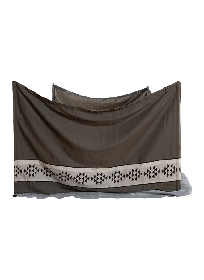 AL SANIDI Camping windbreak for trips, camping air curtain, Gray, 600*120Cm  - Image 4