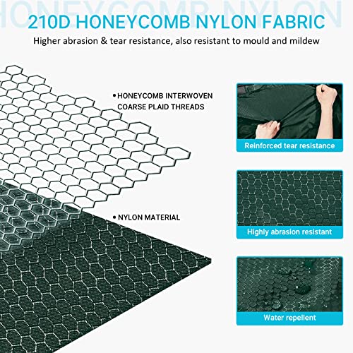 Gonex 100L Large Foldable Travel Duffle Bag with Shoes Compartment, Packable Lightweight Water Repellent Duffel Bag for Camping Gym Weekender Bag Blackish Green - Image 3