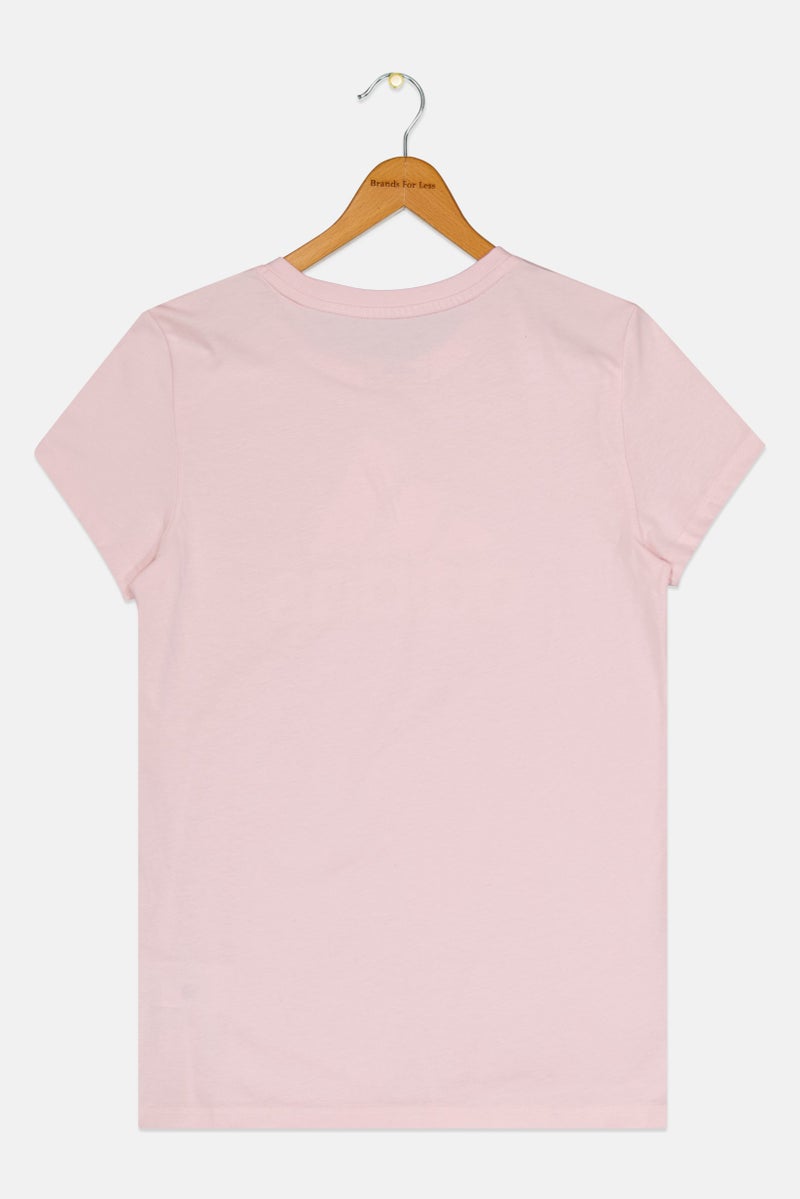 Adidas Kids Girl Brand Logo Outdoor T-Shirt, Pink - Image 2