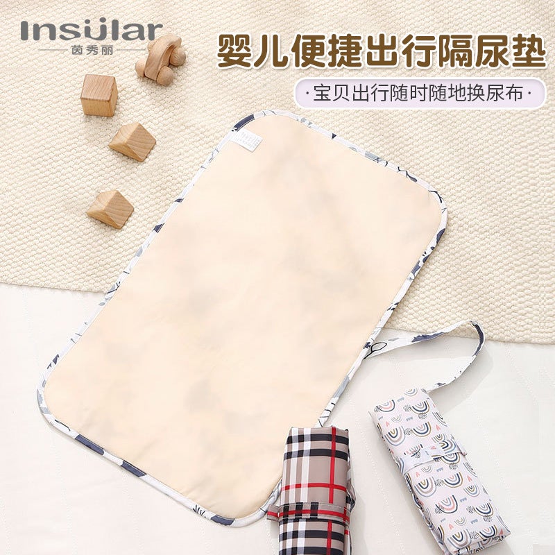 Waterproof Nylon Portable Baby Changing Pad Diaper Bag Multifunctional Baby Changing Table Mother And Baby Supplies - Image 3