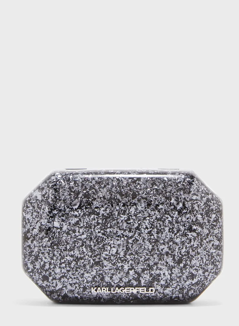 Karl Lagerfeld Shine Minaudiere Clutch