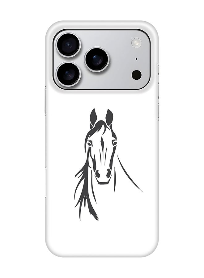 Stylizedd For iPhone 17 Pro,Case, [Compatible with MagSafe] Magnetic cover Slim fit Protection Matte, - Arabian Stallion