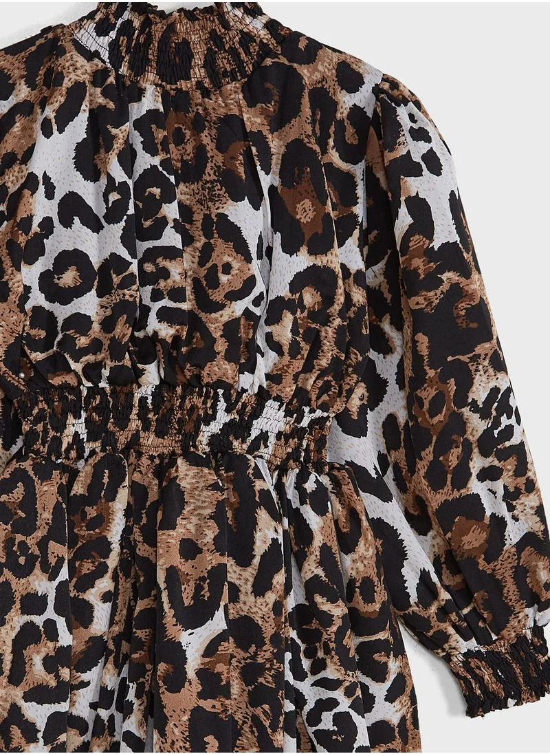 Little Golden Apple Little Chiffon Printed Dress