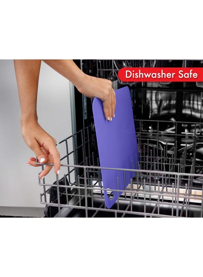 Dexas Heavy Duty Grippmat Flexible Cutting Board Set of Four, 11.5 by 14 inches, Blue, Green, Yellow, Red - Image 5