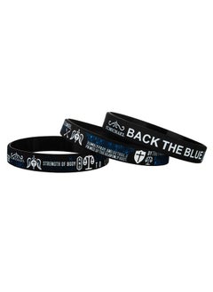 St Michael The Archangel Prayer & Police'S Prayer With Back The Blue Thin Blue Line Silicone Bracelets, Patron Saint Of Law Enforcement Inspirational Wristbands Gifts For Men Women (Unisex) - pzsku/Z6DC7C25D781C7BFDE2F9Z/45/_/1731922028/2def9f42-f73b-4f14-a172-6d939e346860