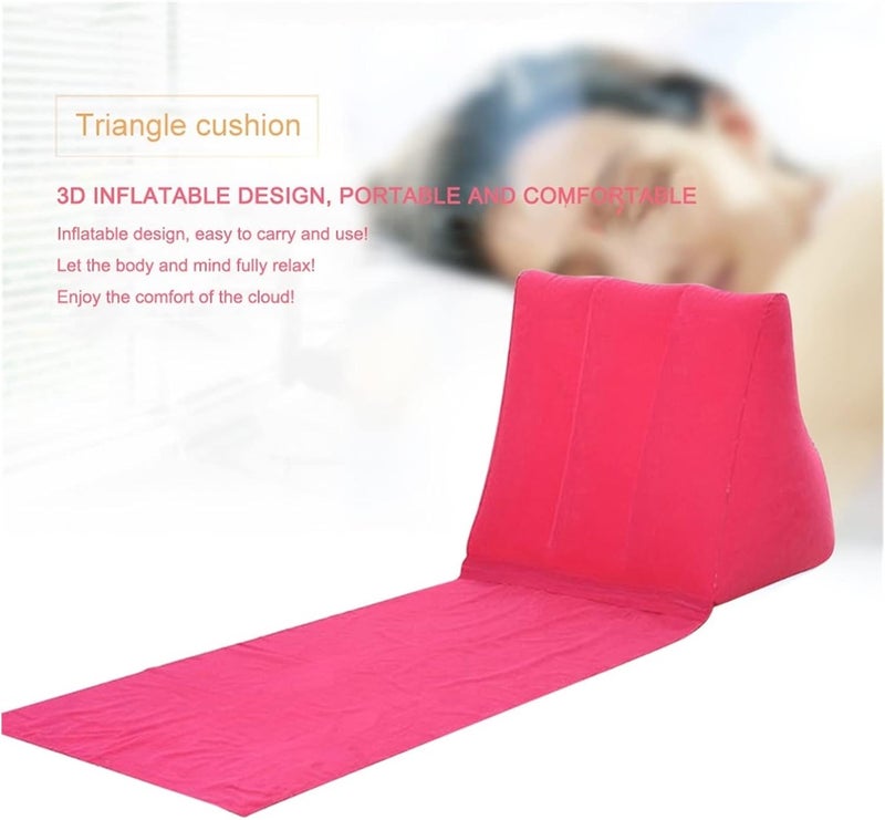 Folding Soft Air Cushion Beach Mat Holiday Camping Leisure Recliner Backrest Back Chair Yoga Seat Mattress(United States) - Image 2