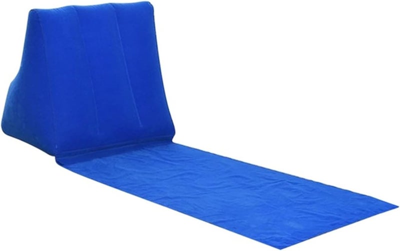 Folding Soft Air Cushion Beach Mat Holiday Camping Leisure Recliner Backrest Back Chair Yoga Seat Mattress(United States) - Image 1
