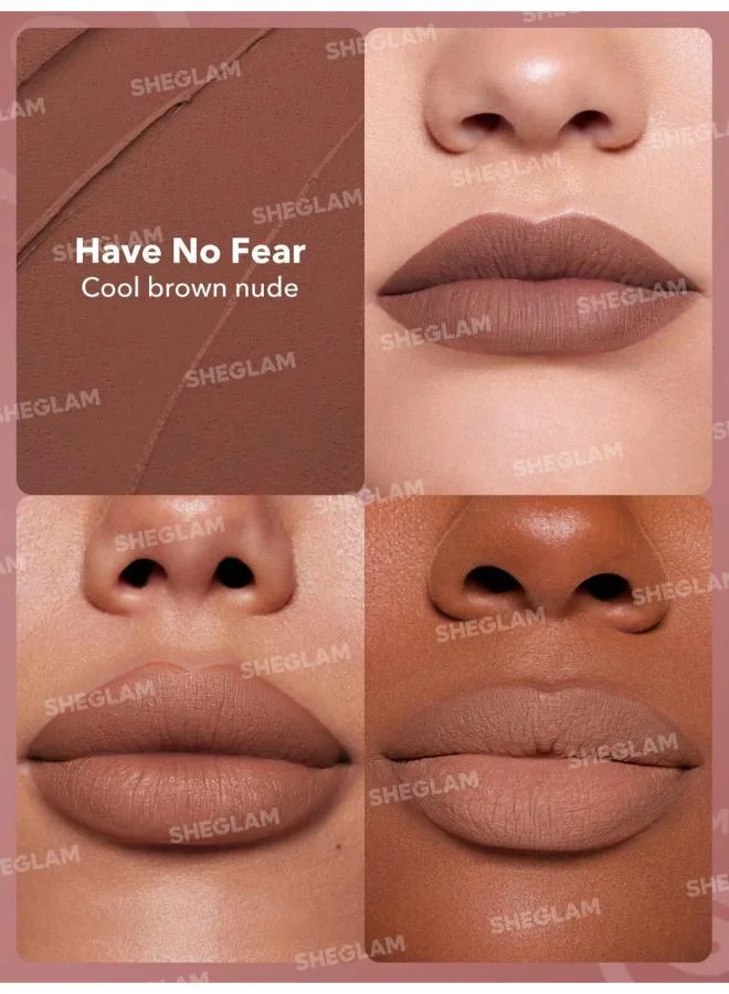 SHEGLAM Dynamatte Boom Long Lasting Matte Lipstick-Have No Fear