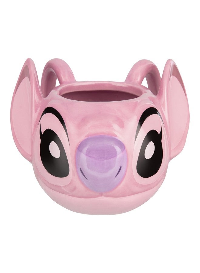 Paladone كوب قهوة سيراميك على شكل ملاك من بالادون - 450 مل - منتج مرخص رسميًا من ليلو وستيتش - أدوات شرب ثلاثية الأبعاد للمشروبات الساخنة، الشاي، الشوكولاتة الساخنة - Image 1