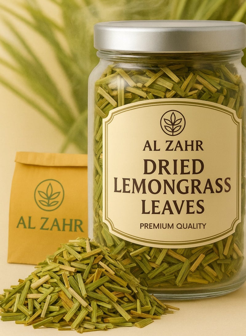 Zahr Dried Lemongrass Leaves (Waraq Hashishat Al Limon Mujafaf) – Premium Natural Lemongrass Leaf Cut | 100% Pure Herbal Leaves for Gardening, Plant Care, Soil Conditioning & Botanical Use - Image 1