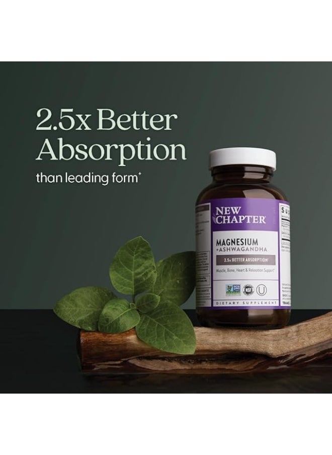 New Chapter Nc Mag + Ashwagandha 30 Tab #9130  - Image 3