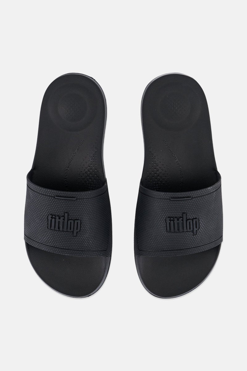 FitFlop Women Iqushion Pool Slides, Black  - Image 3