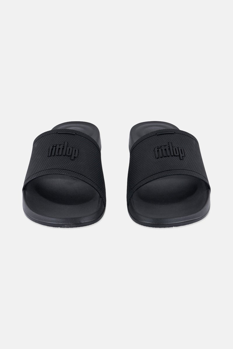 FitFlop Women Iqushion Pool Slides, Black  - Image 2