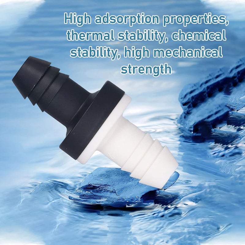 klarako 6Pcs Plastic Check Valve for Liquid & Gas, Non Return 1 Way Inline Valve, 3/8inch 10MM, Medical Grade Material, Easy to Carry, Wide Application (CDBS6) - Image 1