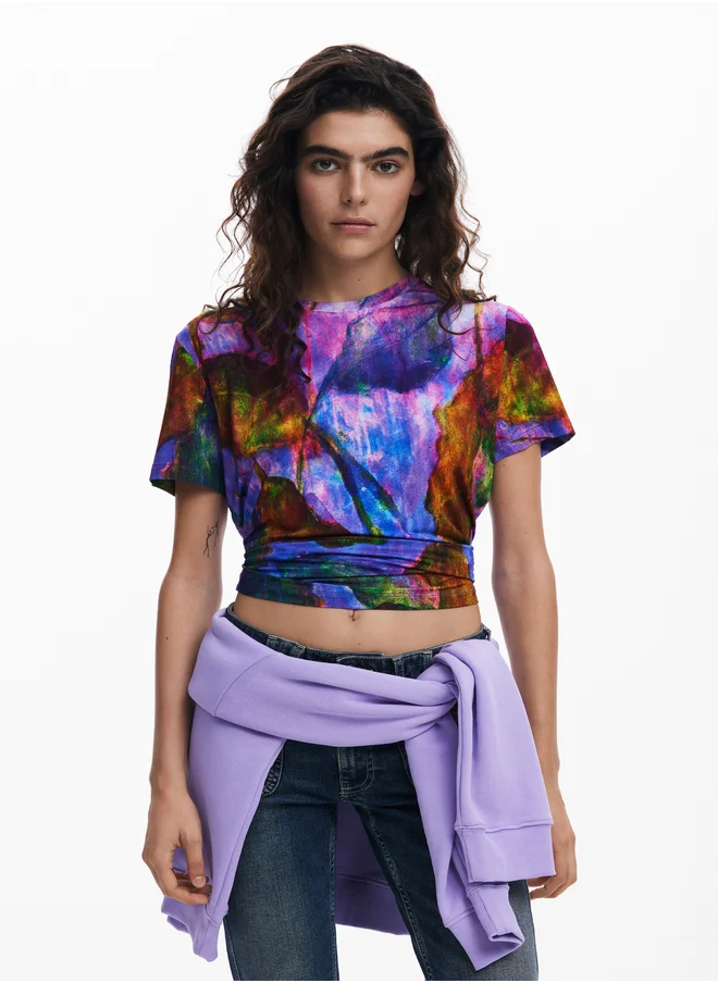 DESIGUAL LEAF T-SHIRT