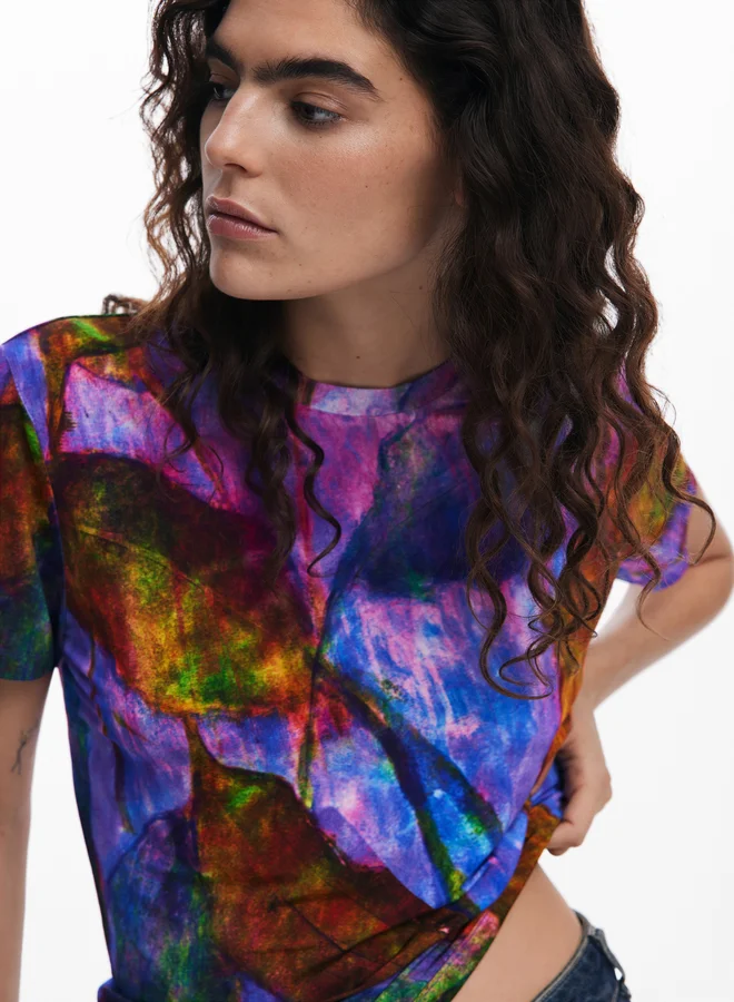 DESIGUAL Leaf T-Shirt