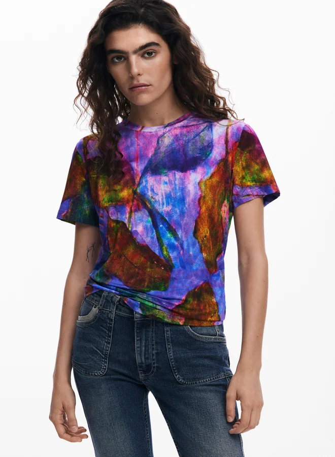 DESIGUAL Leaf T-Shirt