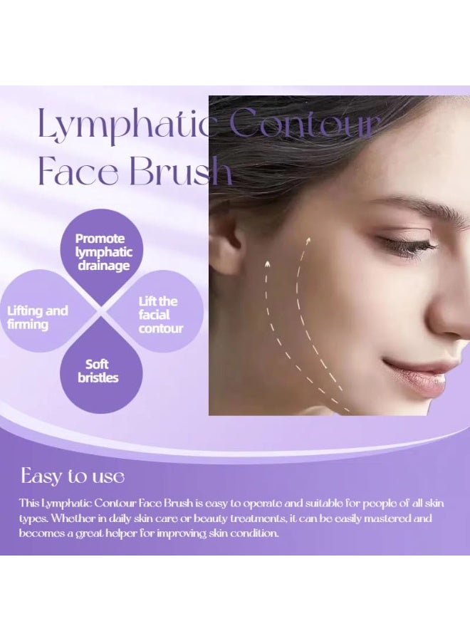 عام 1/2 قطعة من فرشاة الوجه اللمفاوية للنحت - مضادة للانتفاخات والتخلص من السموم والشد، وتحسن توهج البشرة وامتصاصها (قطعة واحدة من فرشاة وجه الكونتور) - Image 5