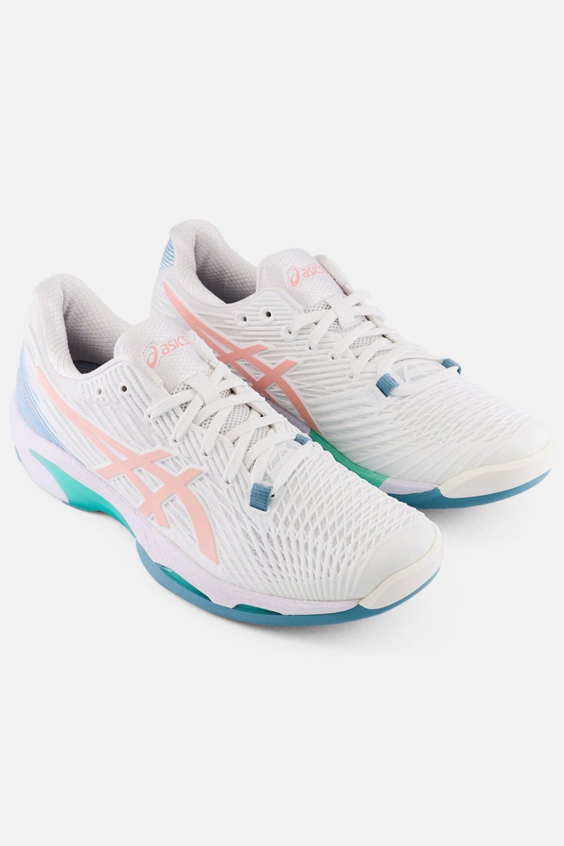 asics Women Solution Speed FF 2 Training Shoes, White - Image 1