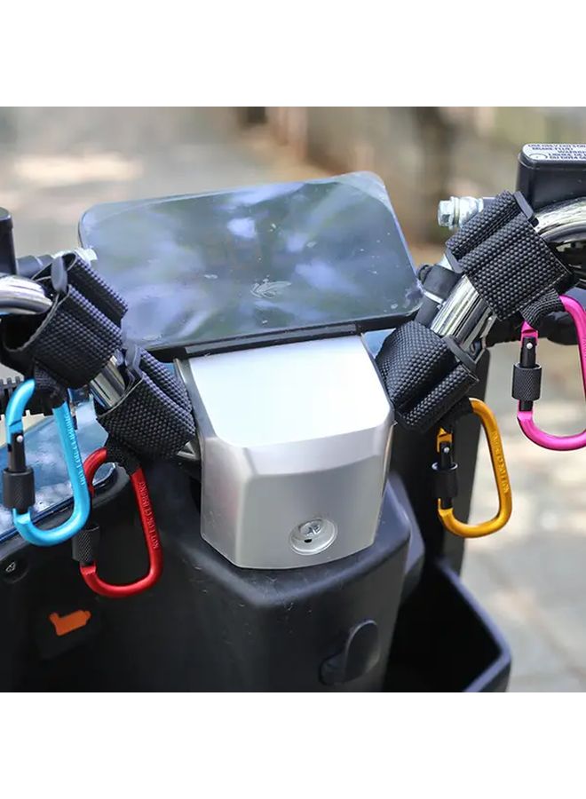 Black Universal Motorcycle Helmet Hook No Punching Tool Battery Bicycle Hanging Storage - Image 2