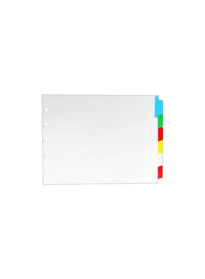 LandscapeBinder-com Landscape Color Blank Tabs 6 Per Set For Landscape Or Horizontal Binders For Standard Size Paper - Image 1