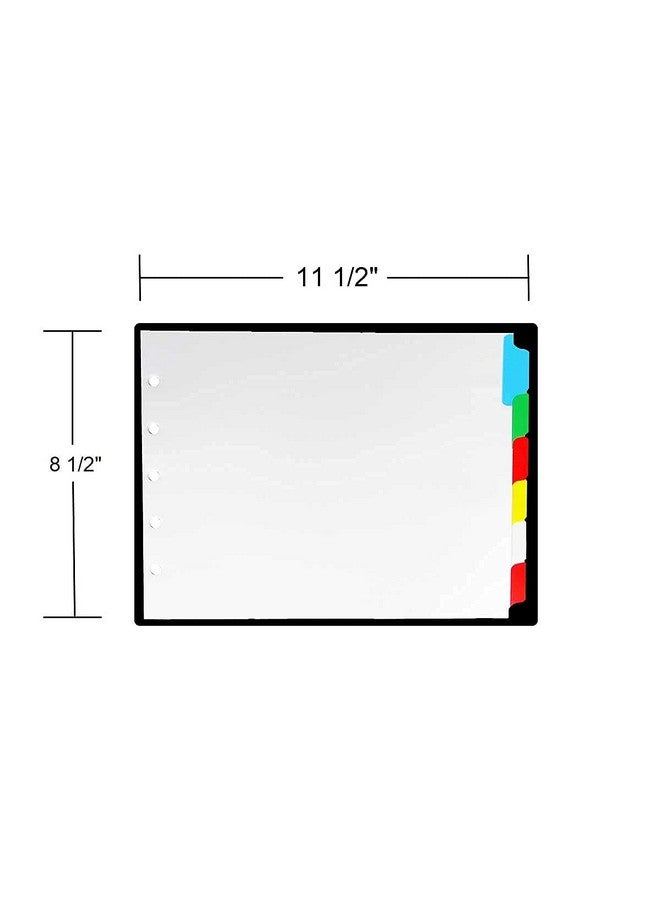 LandscapeBinder-com Landscape Color Blank Tabs 6 Per Set For Landscape Or Horizontal Binders For Standard Size Paper - Image 4