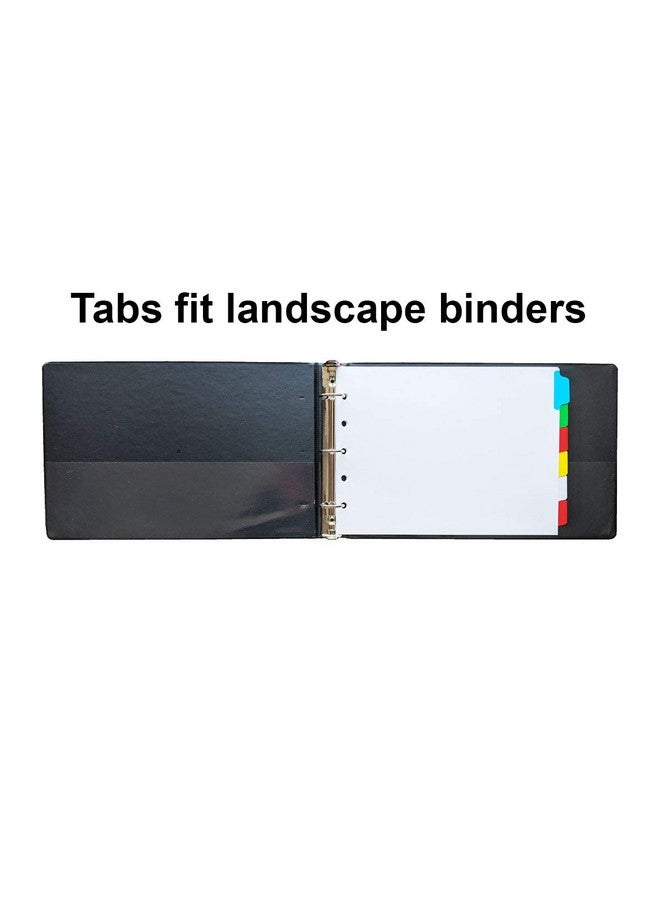 LandscapeBinder-com Landscape Color Blank Tabs 6 Per Set For Landscape Or Horizontal Binders For Standard Size Paper - Image 3
